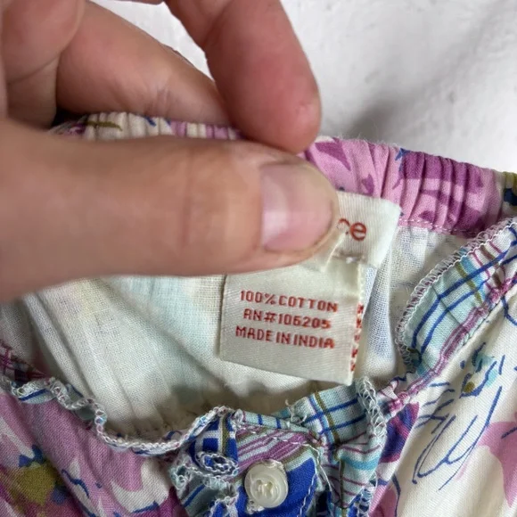 Sundance Tiered Button Front Floral Patchwork Maxi Dress Size L EUC - Picture 7 of 13